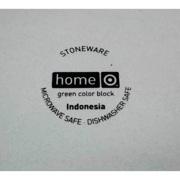 Home Target GREEN COLOR BLOCK Various Blue Blocks Square Stoneware Dinner Set 4 - Picture 10 of 16